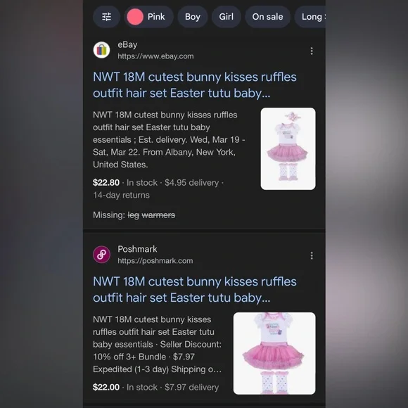 Easter Bunny Baby Onesie with Tutu - Picture 7 of 7